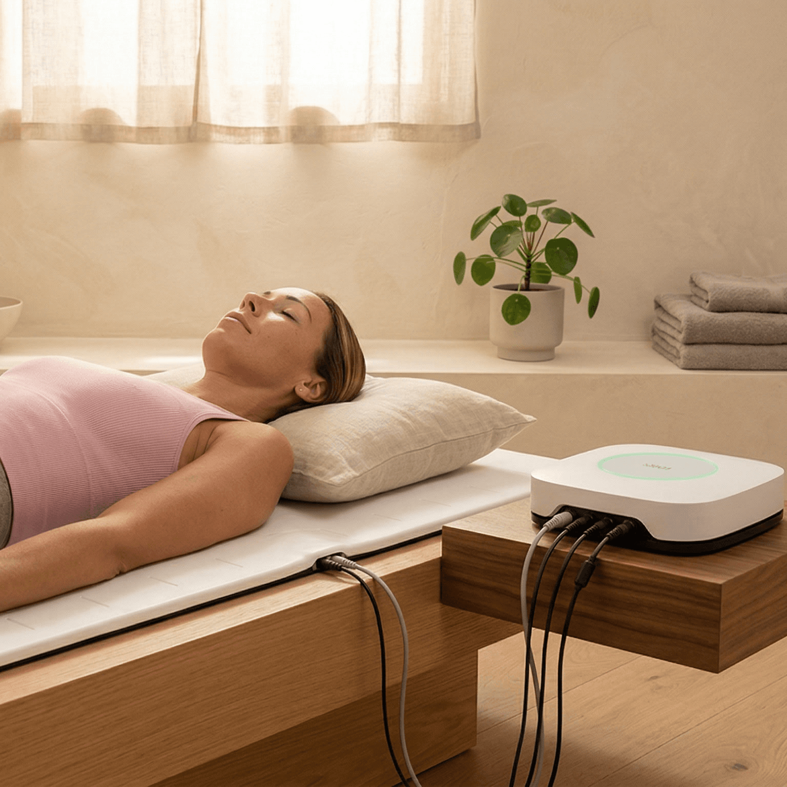 sanza comfort routines — calm, professional wellbeing setting.